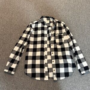 Abercrombie & Fitch Monochrome Plaid Shirt size small